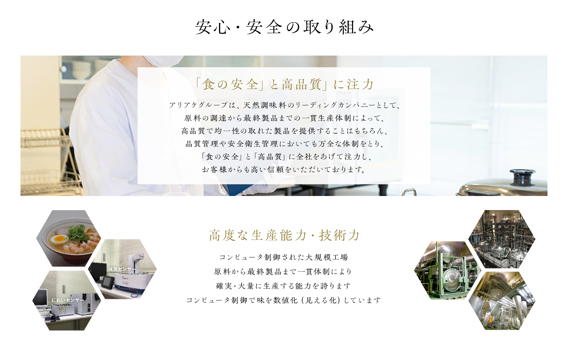 安心安全の取組